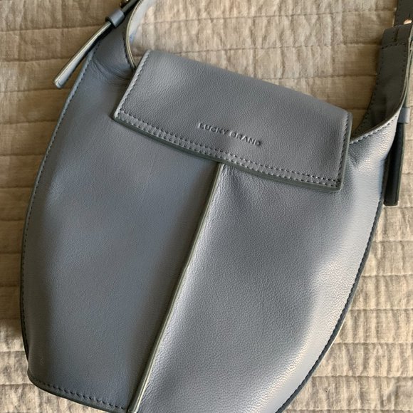 Excellent Condition Lucky Brand Blue Leather Crossbody - Picture 4 of 6